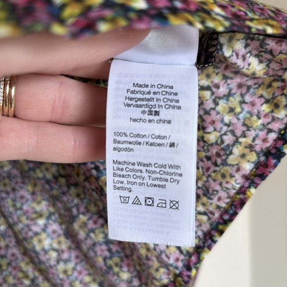 J.Crew x Liberty London 12 Cinched Waist Squareneck Cot Top Busy Izzy NWOT - Picture 11 of 11